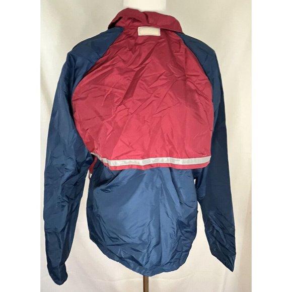 Vintage Bill Rodgers Running Jacket Windbreaker Medium Mens Reflective Stripe - Picture 6 of 12